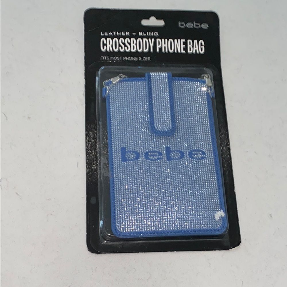 Bebe Blue Crossbody Phone‎ Bag